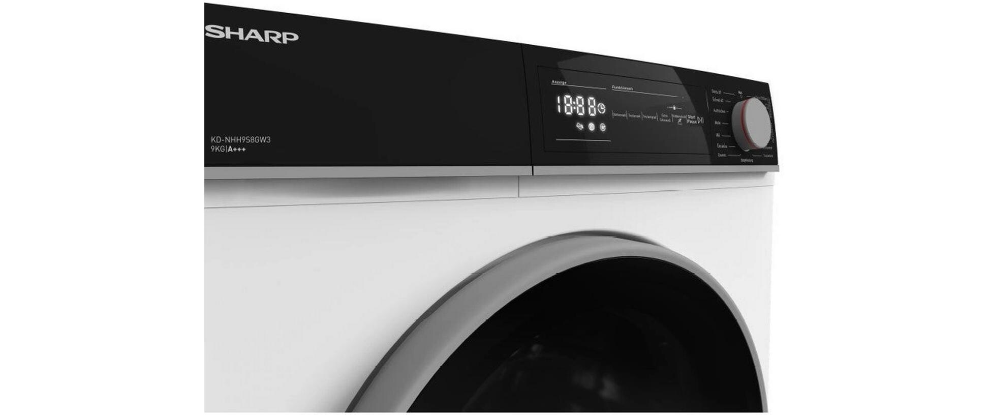 Sharp Wäschetrockner KD-NHH9S8GW3-DE Rechts