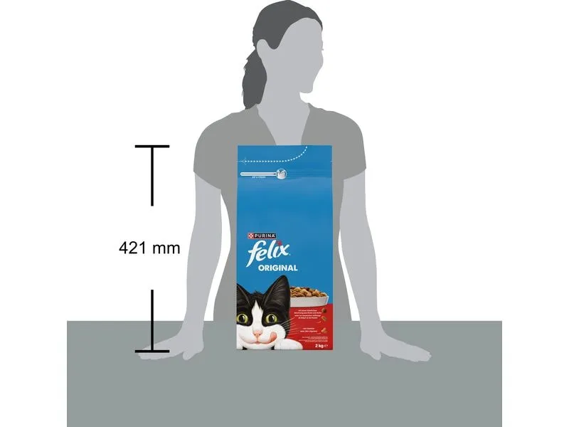 Felix Trockenfutter Original Fleisch 2 kg Felix Trockenfutter Original Fleisch 2 kg