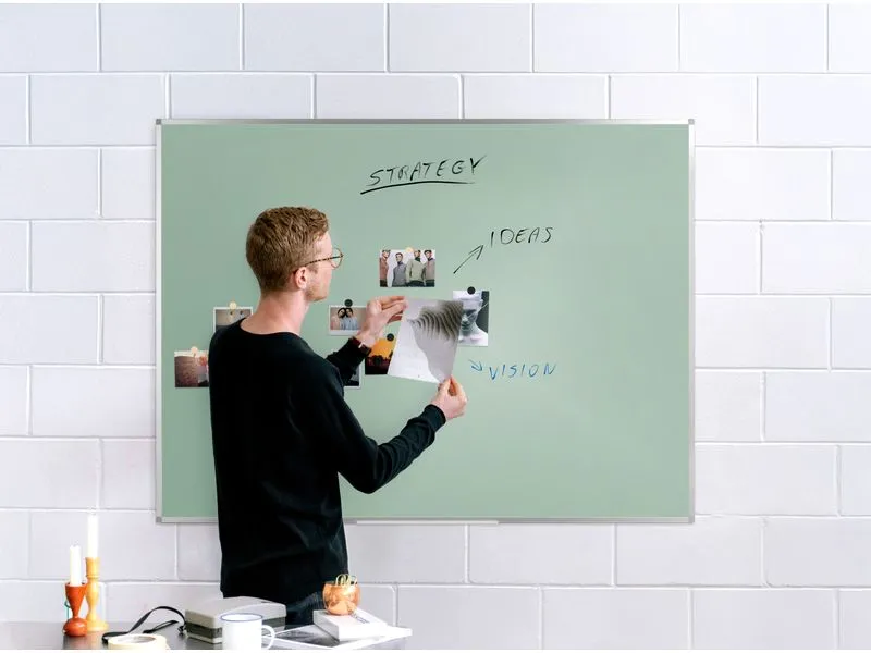Bi-Office Magnethaftendes Whiteboard AYDA 120 cm x 90 cm, Grün Bi-Office Magnethaftendes Whiteboard AYDA 120 cm x 90 cm, Grün