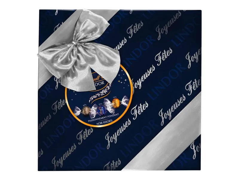 Lindt Pralinen Lindor Kugeln Geschenkbox dunkel assortiert 287 g