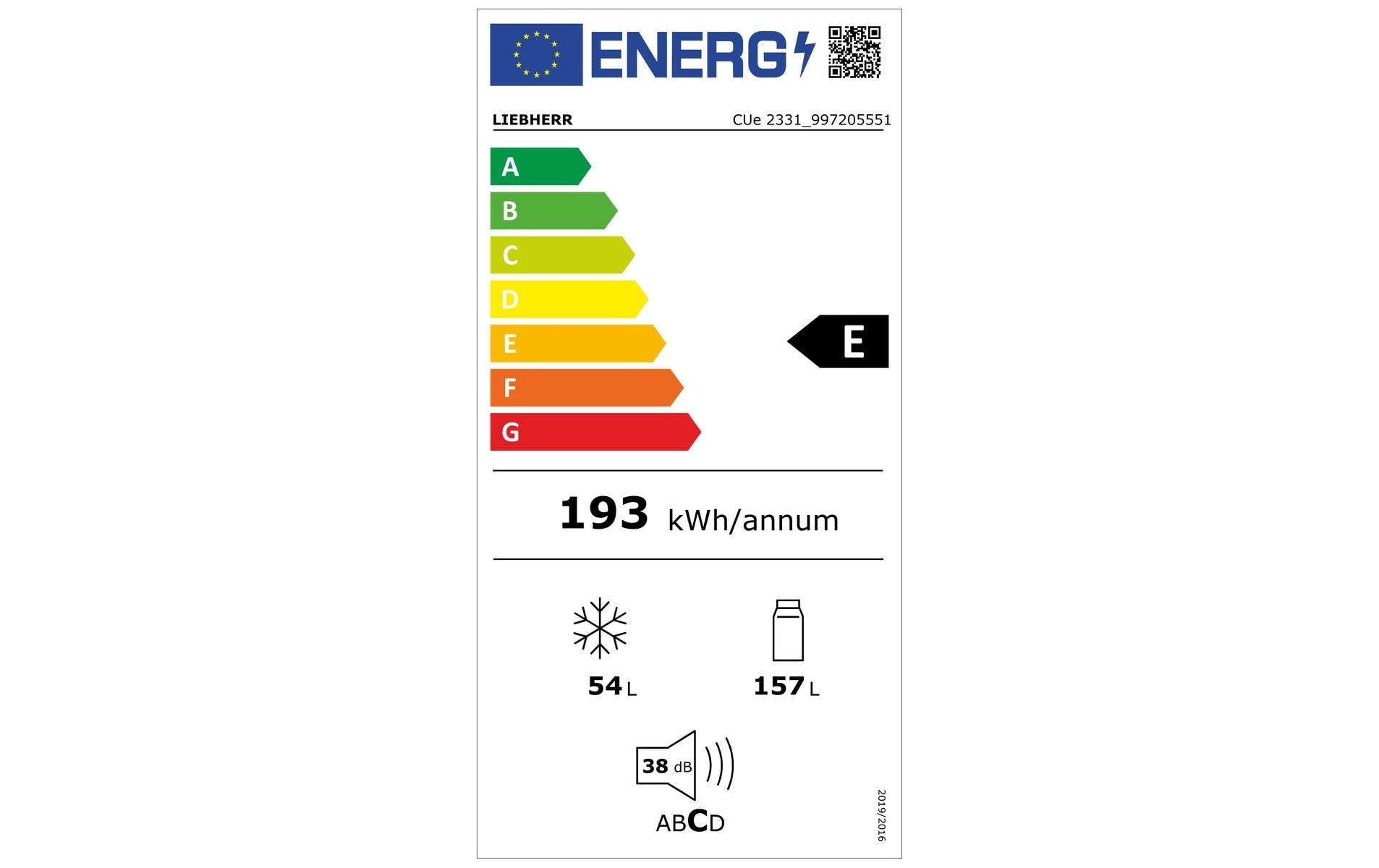 Liebherr Kühl-Gefrierkombination CUe 2331 Rechts