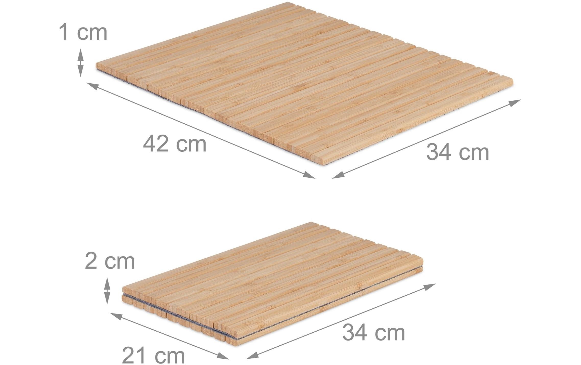 relaxdays Serviertablett Natur