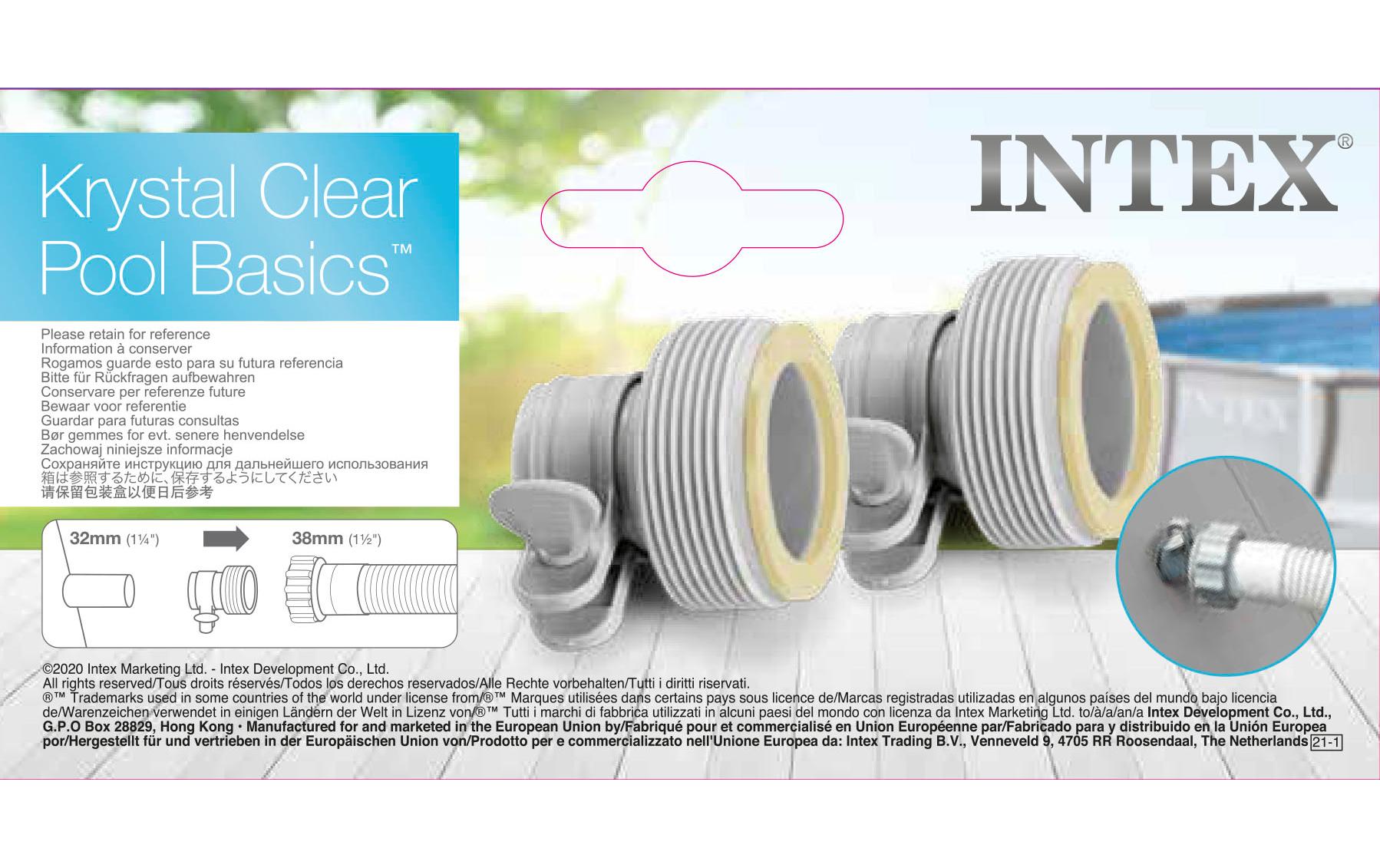 Intex Schlauchadapter B, 2 Stück Intex Schlauchadapter B, 2 Stück