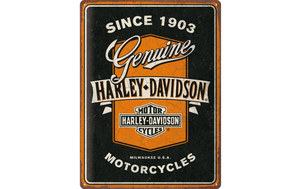 Nostalgic Art Schild Harley Davidson 30 x 40 cm, Metall