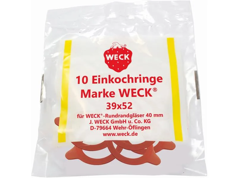 Weck Gummidichtring Ø 4 cm 10 Stück, Rot