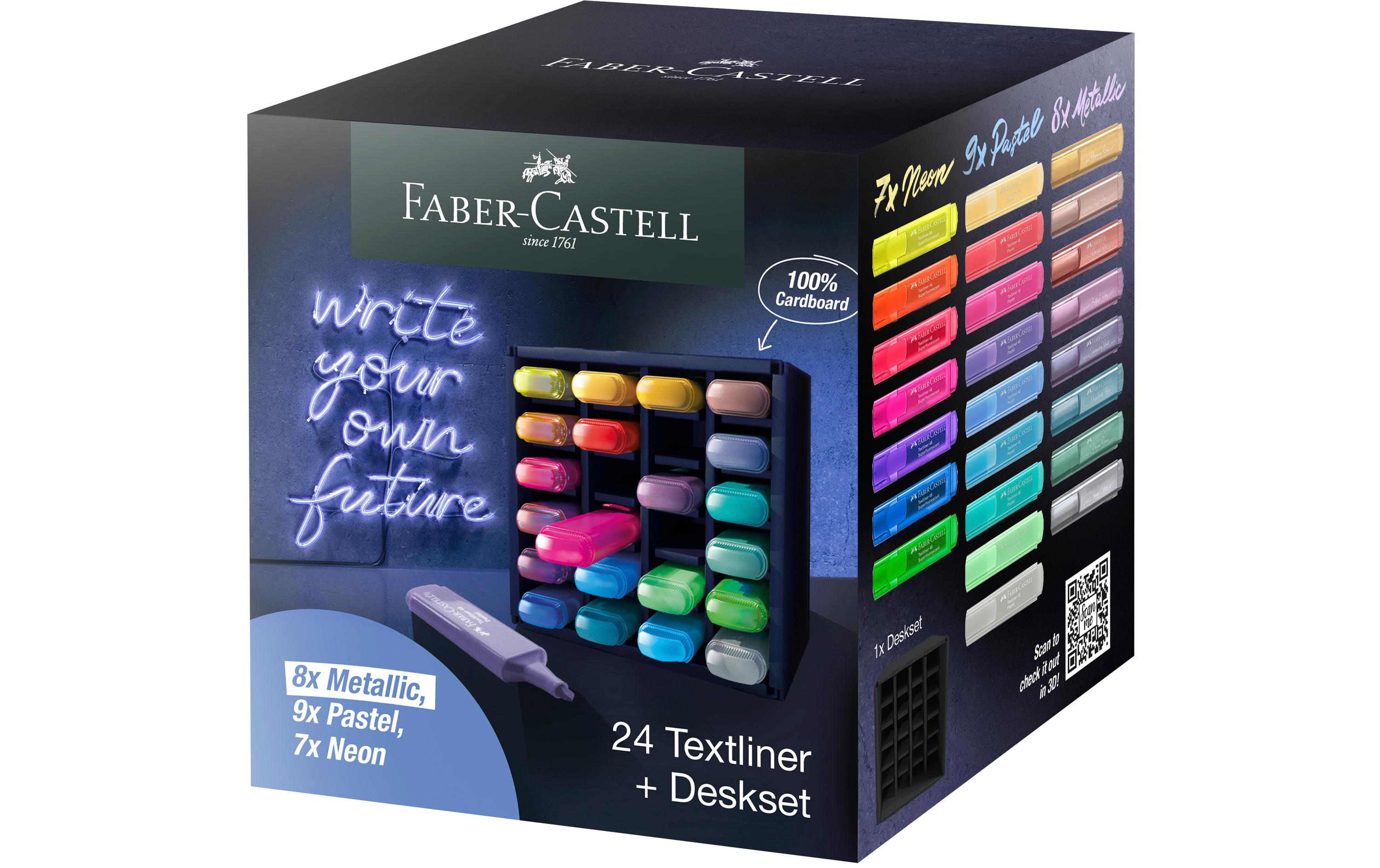 Faber-Castell Textmarker 46 Deskset 24 Stück