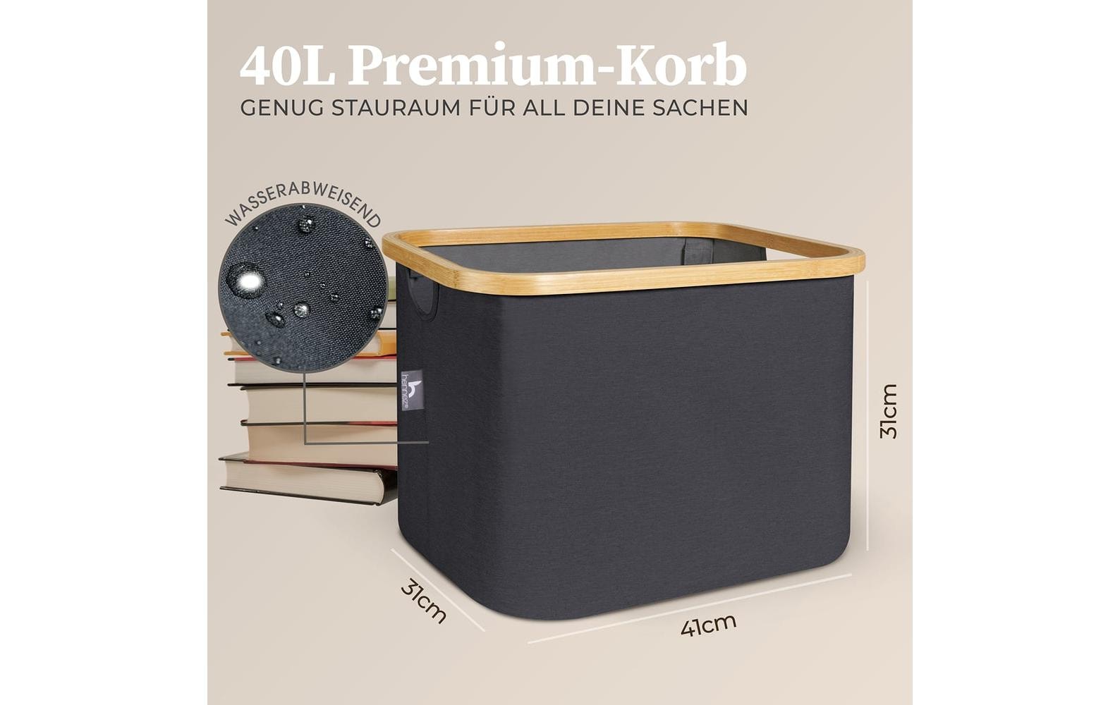 Hennez Aufbewahrungskorb Adrian Grau/Dunkelgrau, 40 l