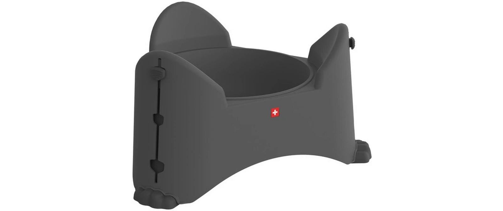 Rotho Verstellbarer Futternapf Sammy, 1.02 l, Anthrazit