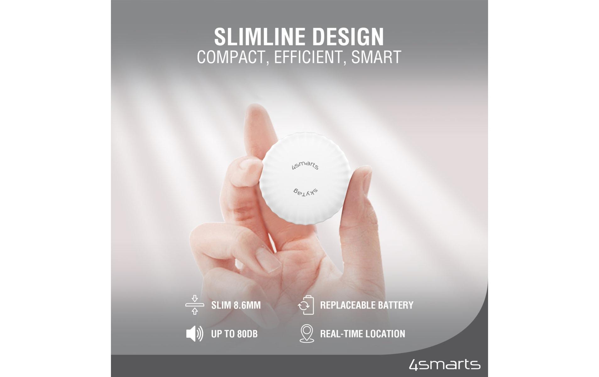 4smarts Schlüsselfinder SkyTag Slim 2er Set schwarz, weiss 4smarts Schlüsselfinder SkyTag Slim 2er Set schwarz, weiss