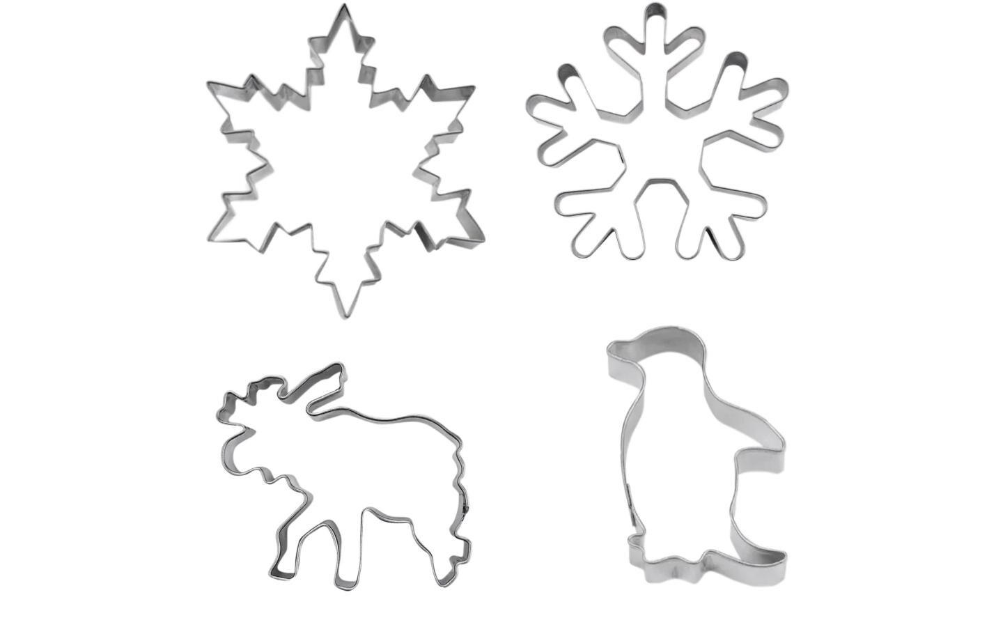 Städter Guetzli-Ausstecher Winterwunderland 4-teilig, 6-7.5 cm