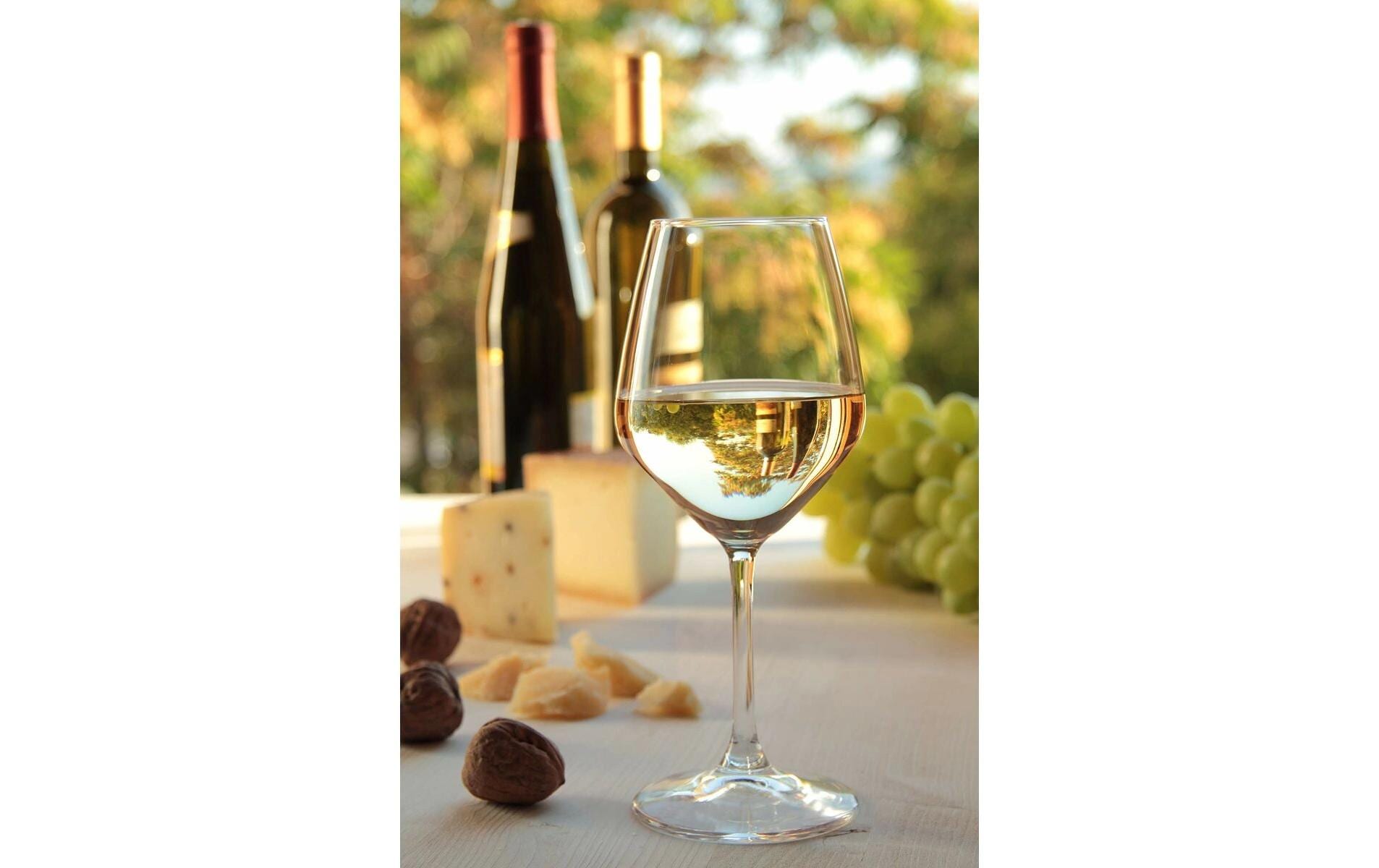 alpina Weingläser für Weisswein 370 ml, 6 Stück, Transparent