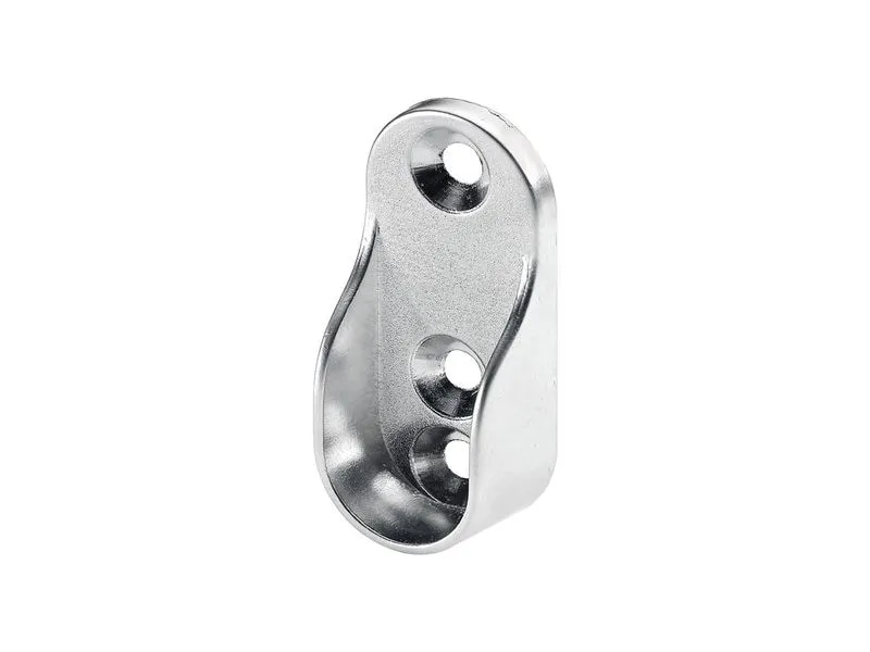 HETTICH Schrankrohr-Lager für Rohrprofil oval 15 x 30 mm verchromt HETTICH Schrankrohr-Lager für Rohrprofil oval 15 x 30 mm verchromt