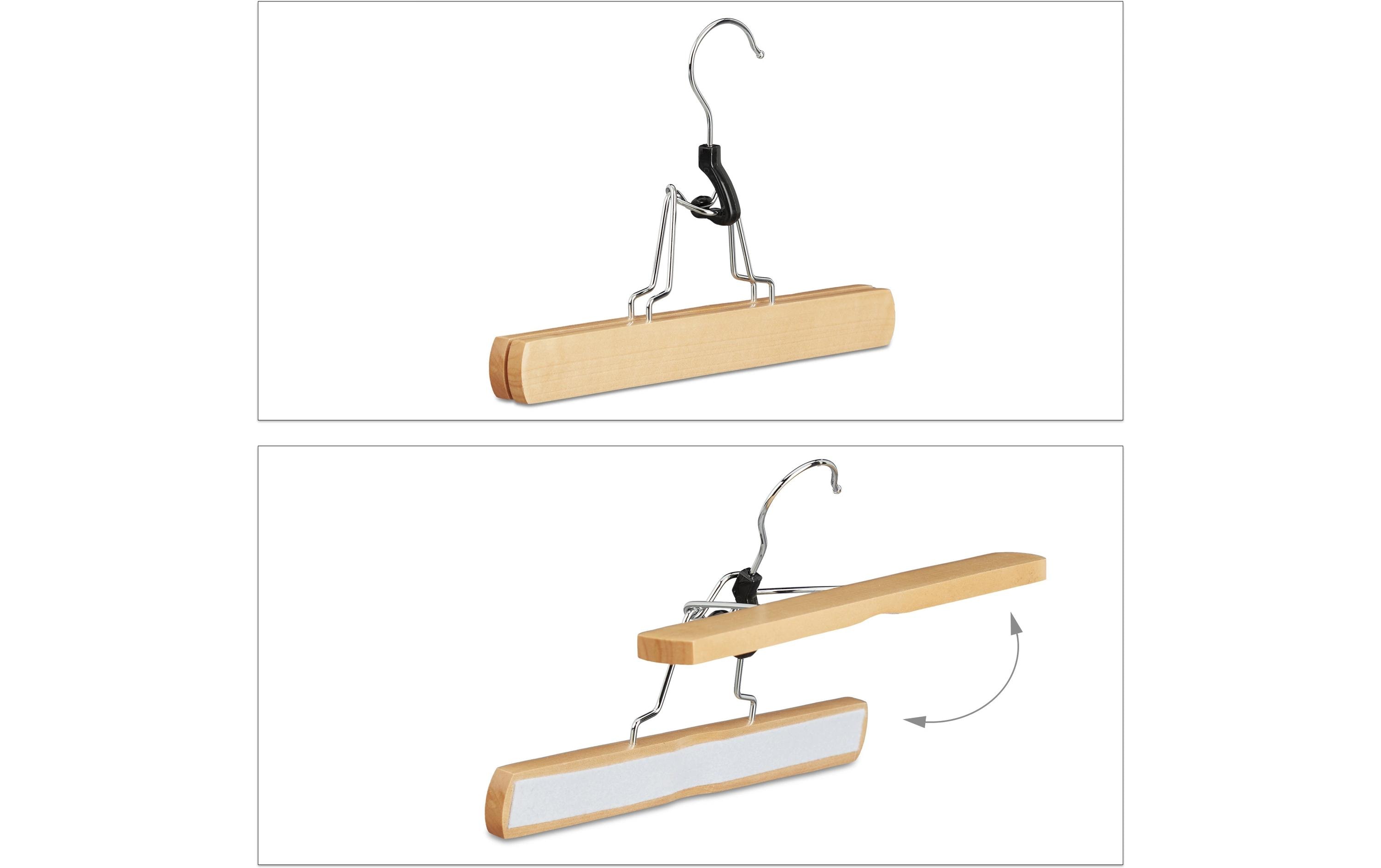 relaxdays Hosenbügel 12 Stück