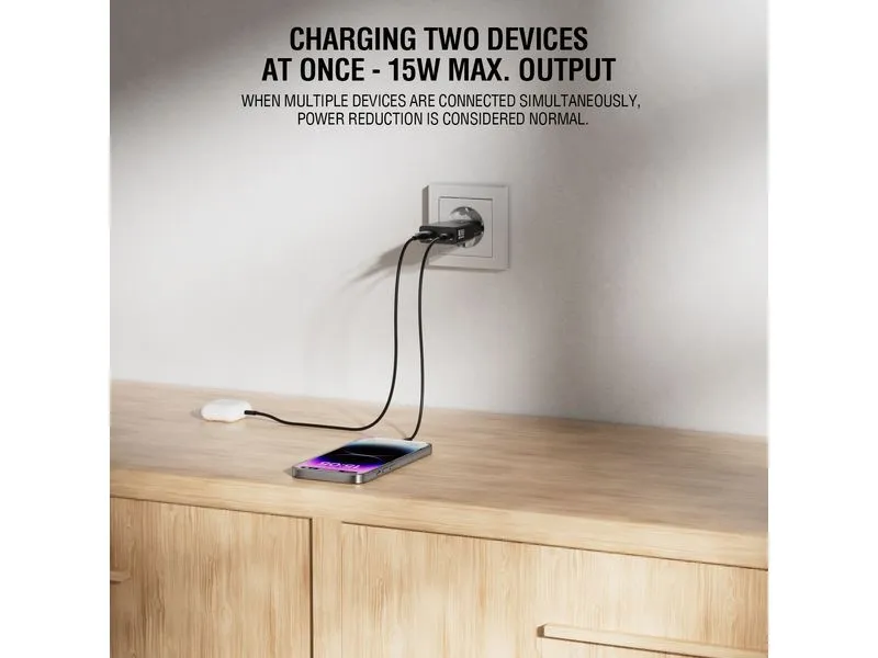 4smarts Netzladegerät PDPlug Slim Duos 1C+1A, Schwarz 4smarts Netzladegerät PDPlug Slim Duos 1C+1A, Schwarz