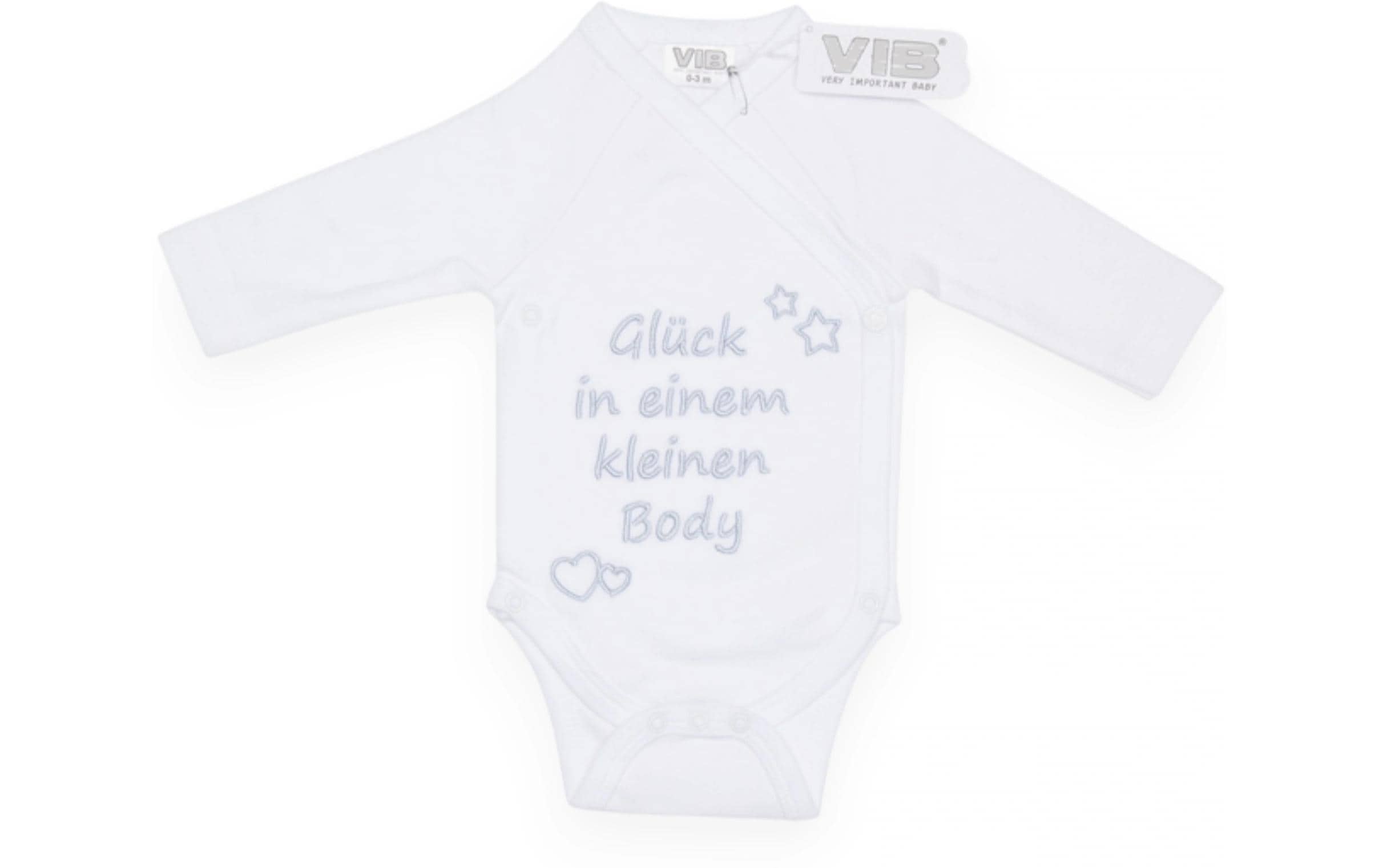 Very Important Baby Body Glück in einem kleinen Body Weiss