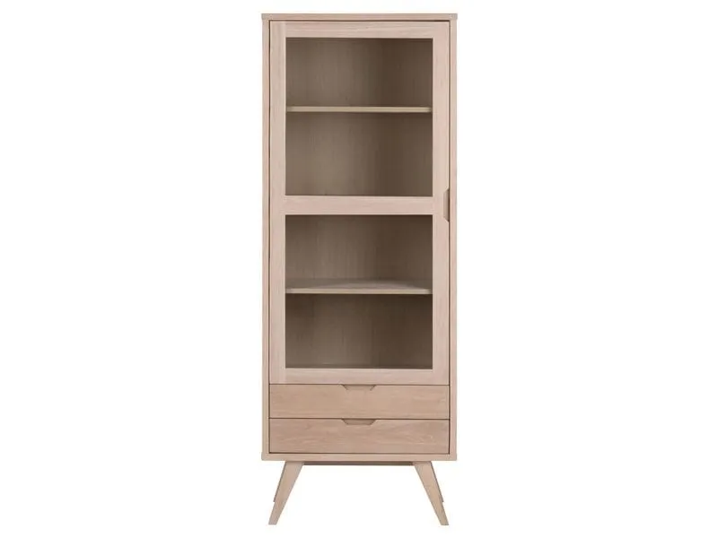 AC Design Vitrine A-Line Hellbraun, 72 x 42 x 190 cm AC Design Vitrine A-Line Hellbraun, 72 x 42 x 190 cm