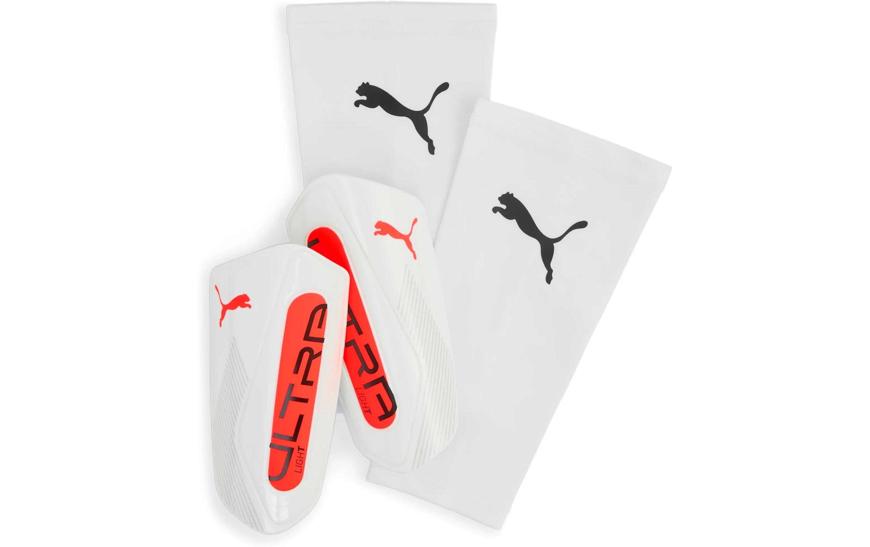 PUMA Shinguards Ultra Light Sleeve L, Weiss