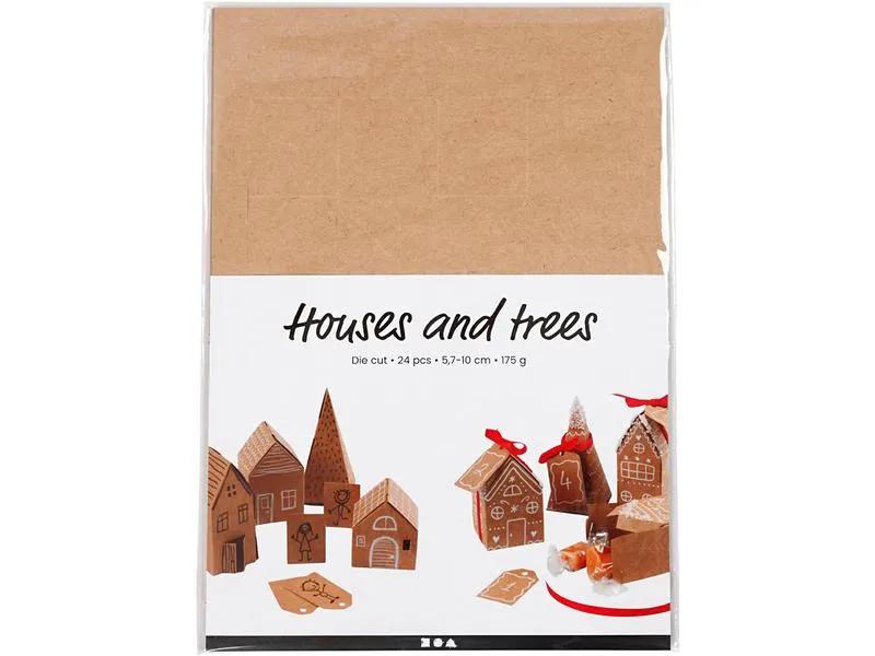 Creativ Company Adventskalender aus Karton, 24-teilig