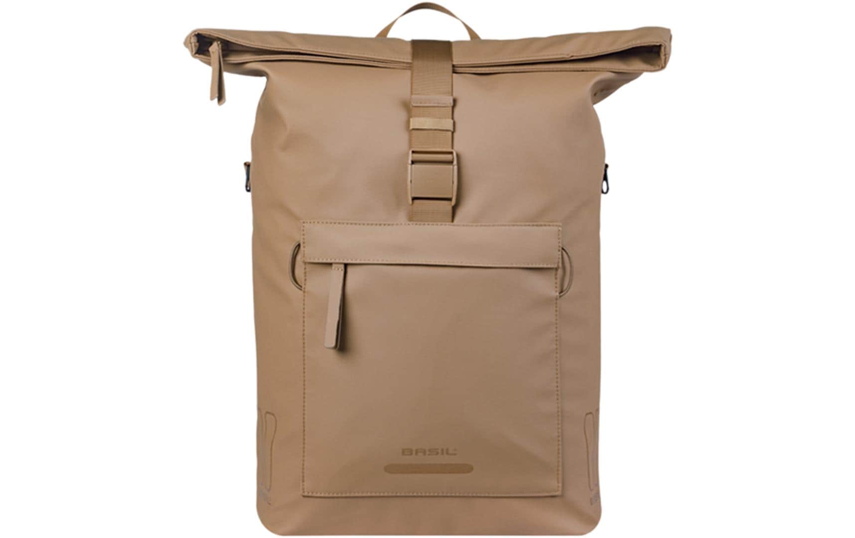 BASIL Gepäckträgertasche Brooklyn MIK Hooks, 17 l, sandfarben