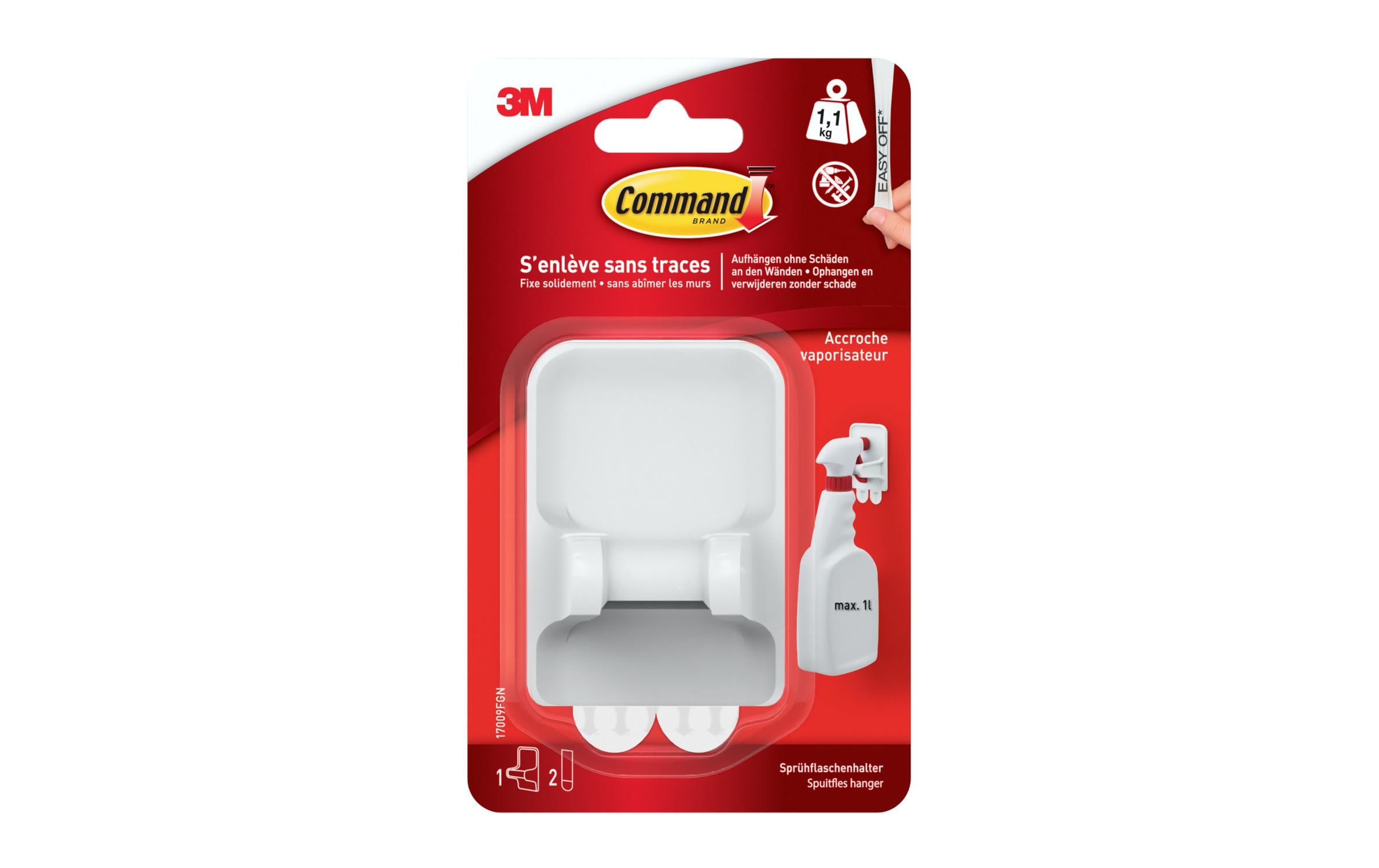 Command Haken Spülflaschenaufhänger 1 kg, Weiss