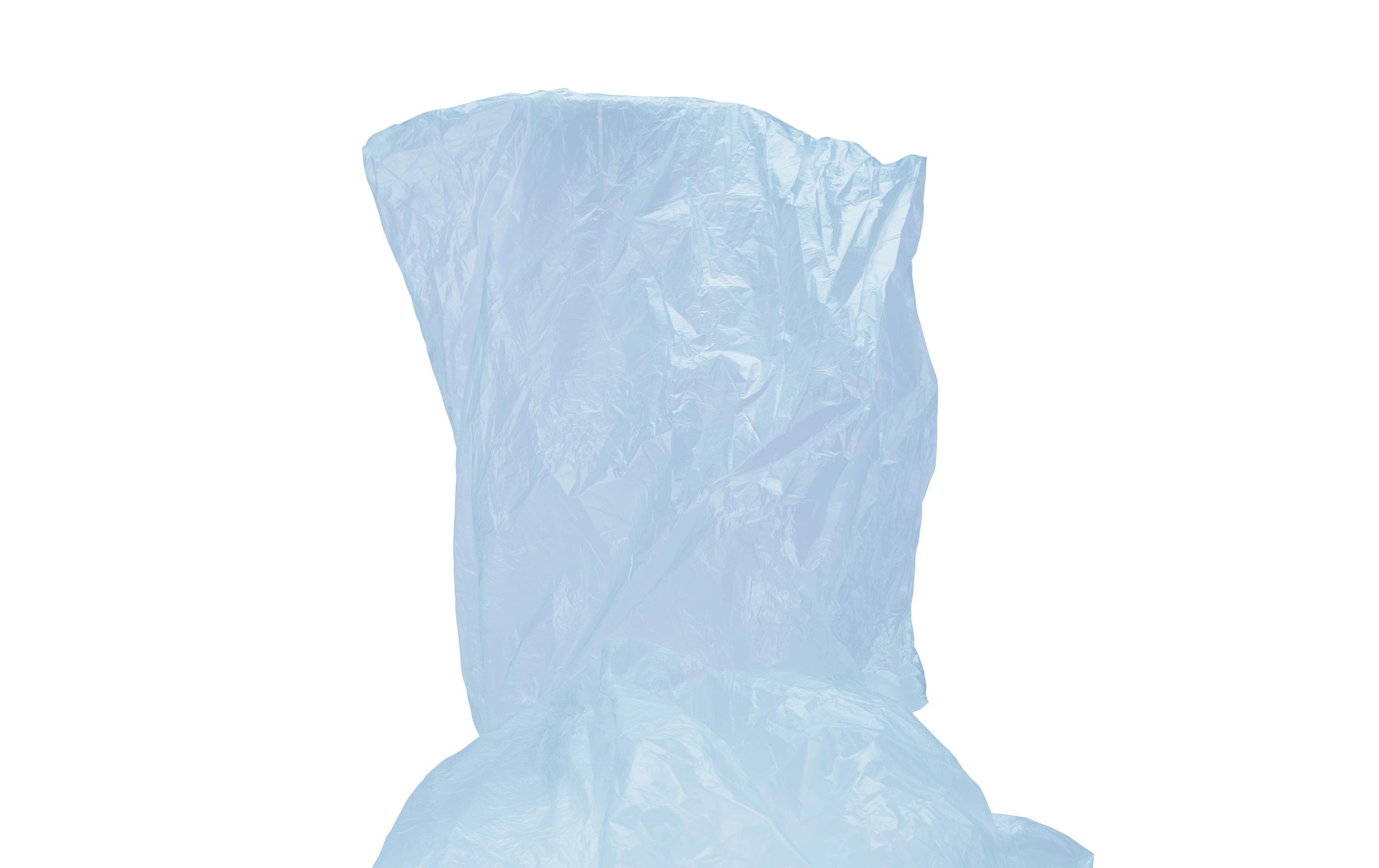 relaxdays Regenponcho 10er Set Kunststoff Hellblau