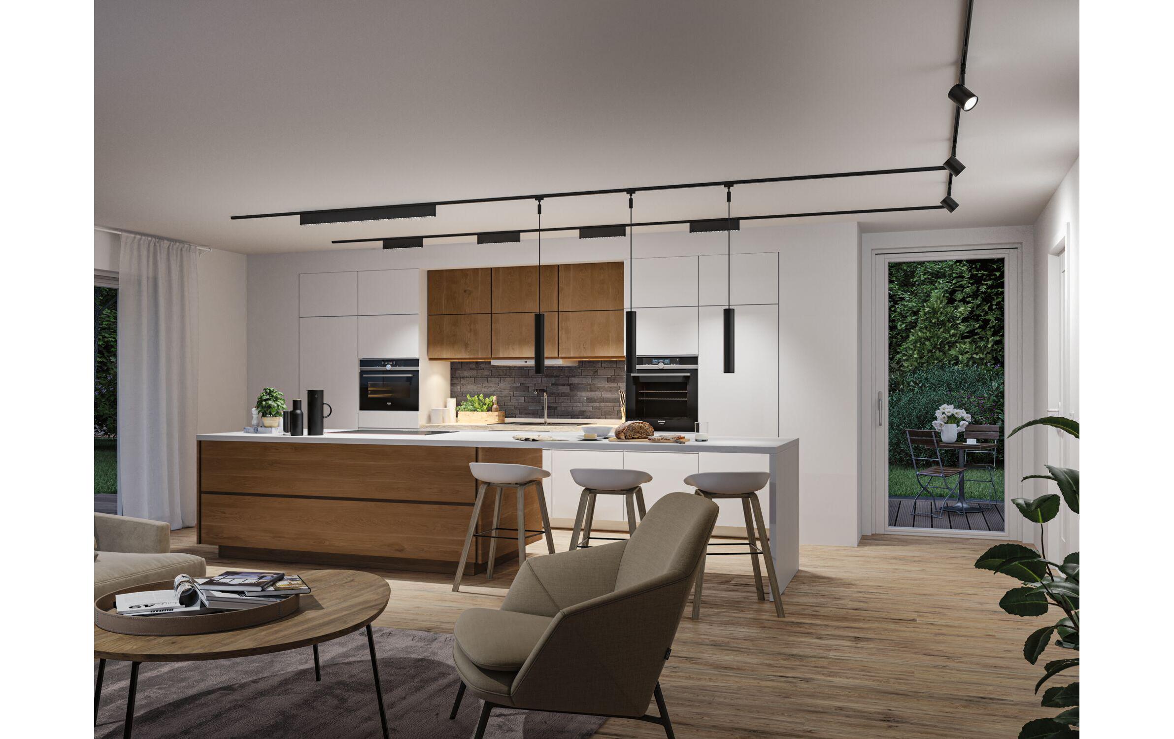 Paulmann URail LED Lightbar Zelos 10W, 4000K, schwarz matt