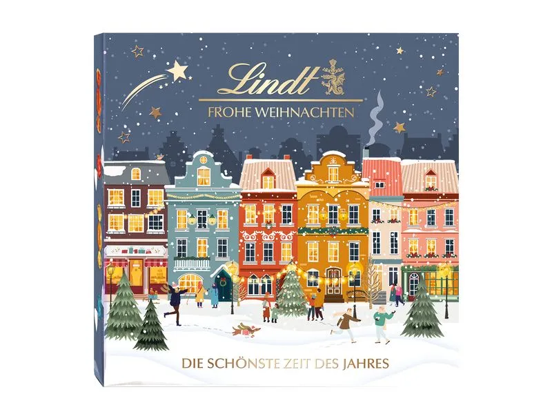 Lindt Pralinen Geschenkbox Winterdorf Edition Assortiert, 215 g Lindt Pralinen Geschenkbox Winterdorf Edition Assortiert, 215 g