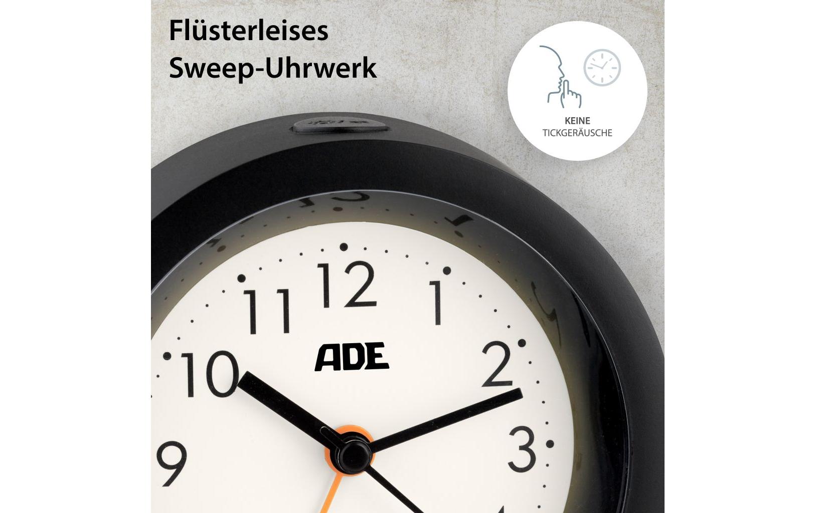 ADE Klassischer Wecker mit Nachtlicht-Sensor