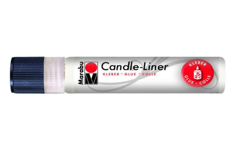 Marabu Kerzenmalfarbe Candle-Liner Kleber 25 ml, Transparent