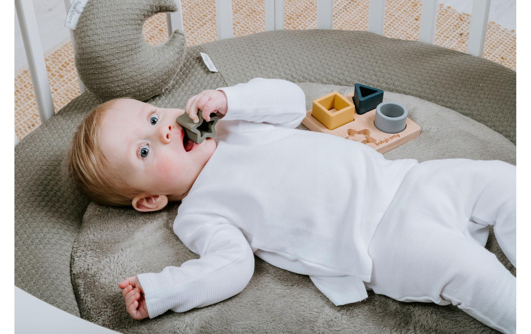 baby's only Krabbeldecke Sky Warm Linen – Ø95 cm