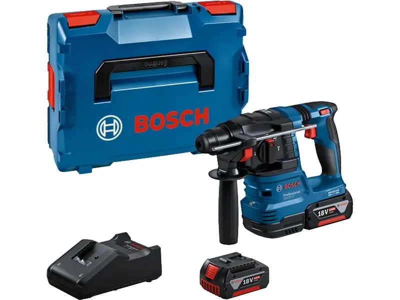 Bosch Professional Bohrhammer GBH 18 V-22 2x Akku GBA 18 V 4 Ah, L-BOXX 136 Bosch Professional Bohrhammer GBH 18 V-22 2x Akku GBA 18 V 4 Ah, L-BOXX 136