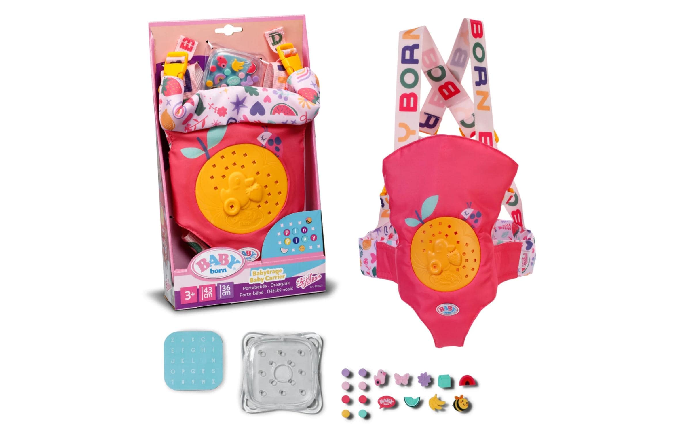 Baby Born Puppenzubehör Pinplay Babytrage