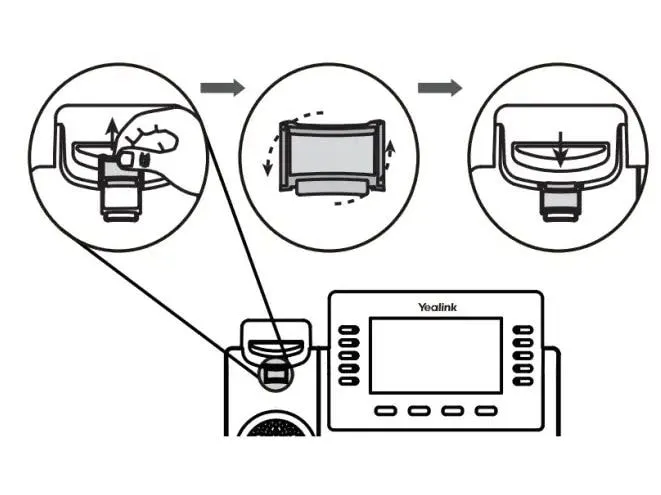 Yealink Hörerhalterung WMC-T5x zu allen T5x und MP5x Telefone Yealink Hörerhalterung WMC-T5x zu allen T5x und MP5x Telefone