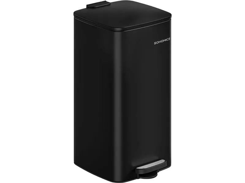 Songmics Abfalleimer 20 l, Schwarz