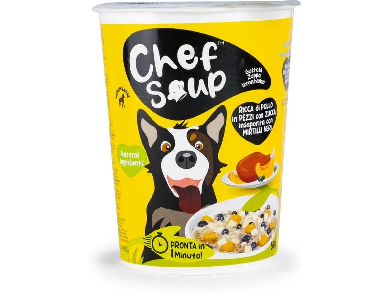 Chef Soup Huhn, Kürbis, Blaubeere 50 g Chef Soup Huhn, Kürbis, Blaubeere 50 g