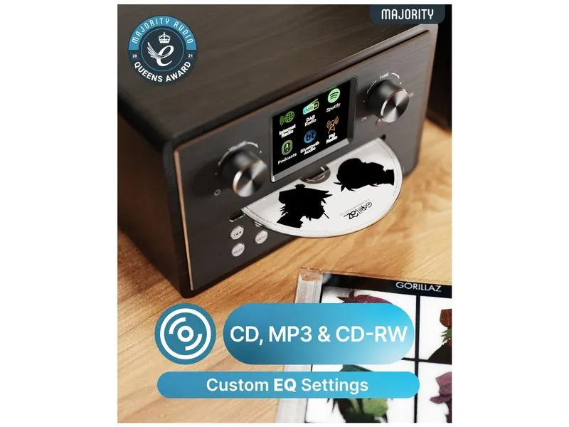 Majority Homerton mit DAB+ Internetradio und CD-Player