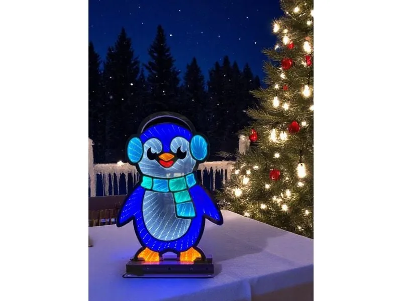 Dameco LED Figur Pinguinmit Infinity Effekt Outdoor Dameco LED Figur Pinguinmit Infinity Effekt Outdoor