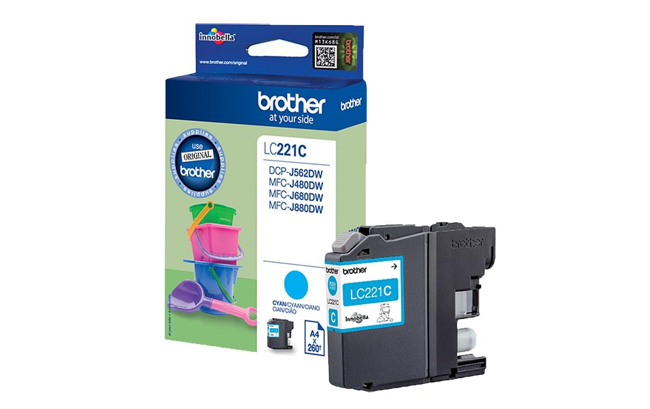 Brother Tinte LC-221C Cyan
