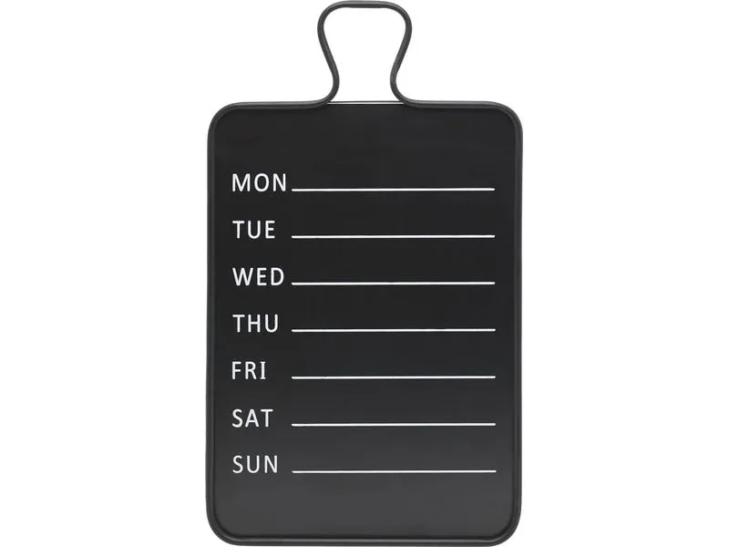 Chic Antique Planer mit Wochentagen 70 cm x 40 cm, Schwarz Chic Antique Planer mit Wochentagen 70 cm x 40 cm, Schwarz