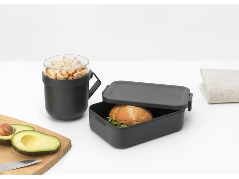 Brabantia Lunchbox Make & Take Dunkelgrau Brabantia Lunchbox Make & Take Dunkelgrau