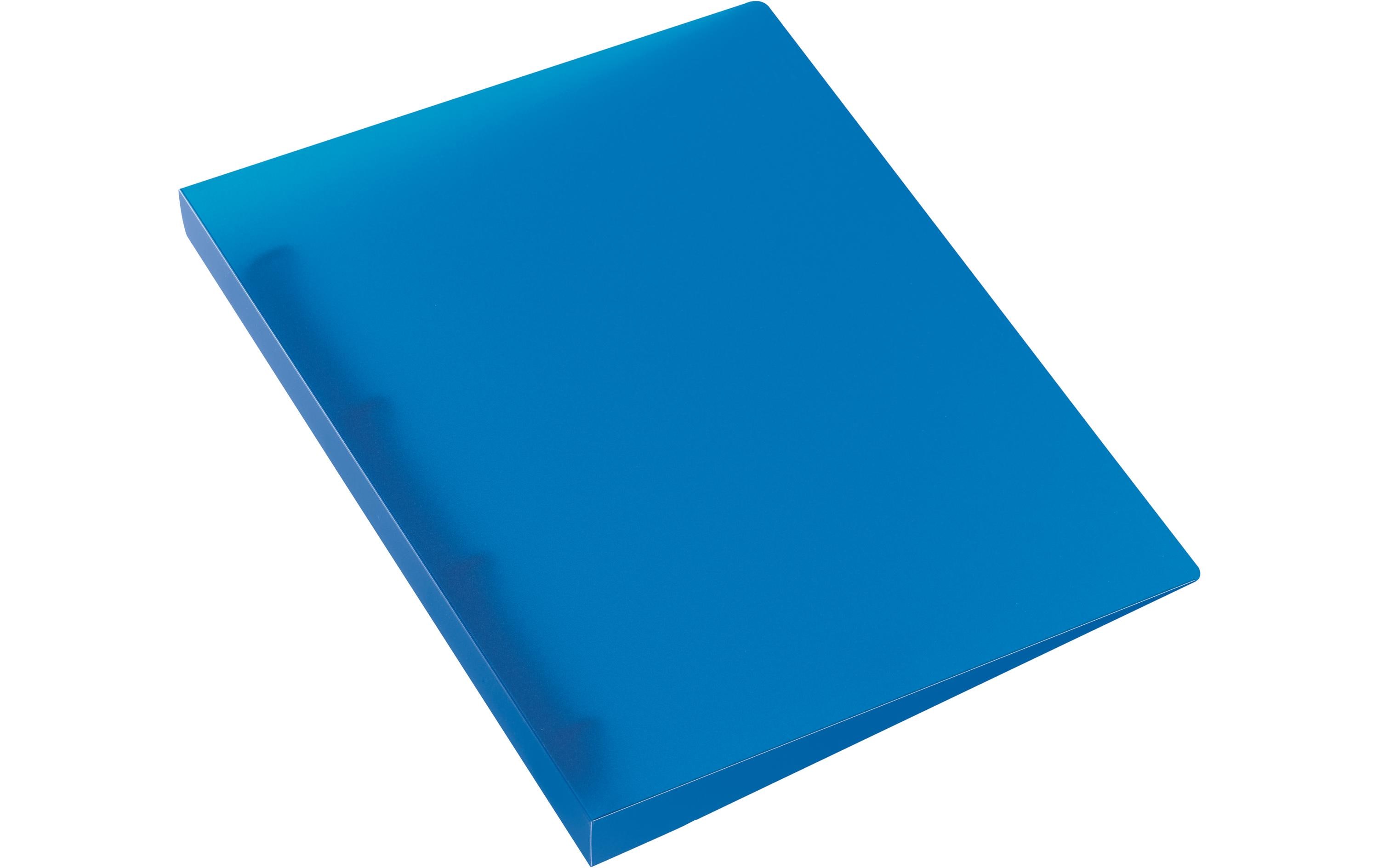 Kolma Ringbuch Easy Ø 3 cm, Blau/Transparent