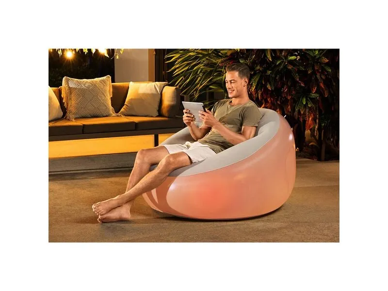 Bestway Aufblasbarer Sessel Inflate LED Air Grün, 102 x 97 cm Bestway Aufblasbarer Sessel Inflate LED Air Grün, 102 x 97 cm