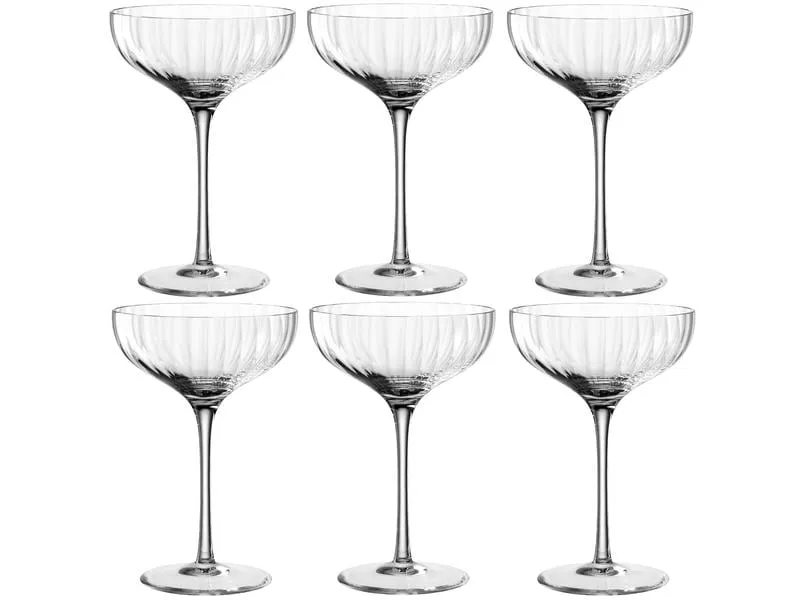 Leonardo Champagnerglas Poesia 260 ml, 6 Stück, Transparent