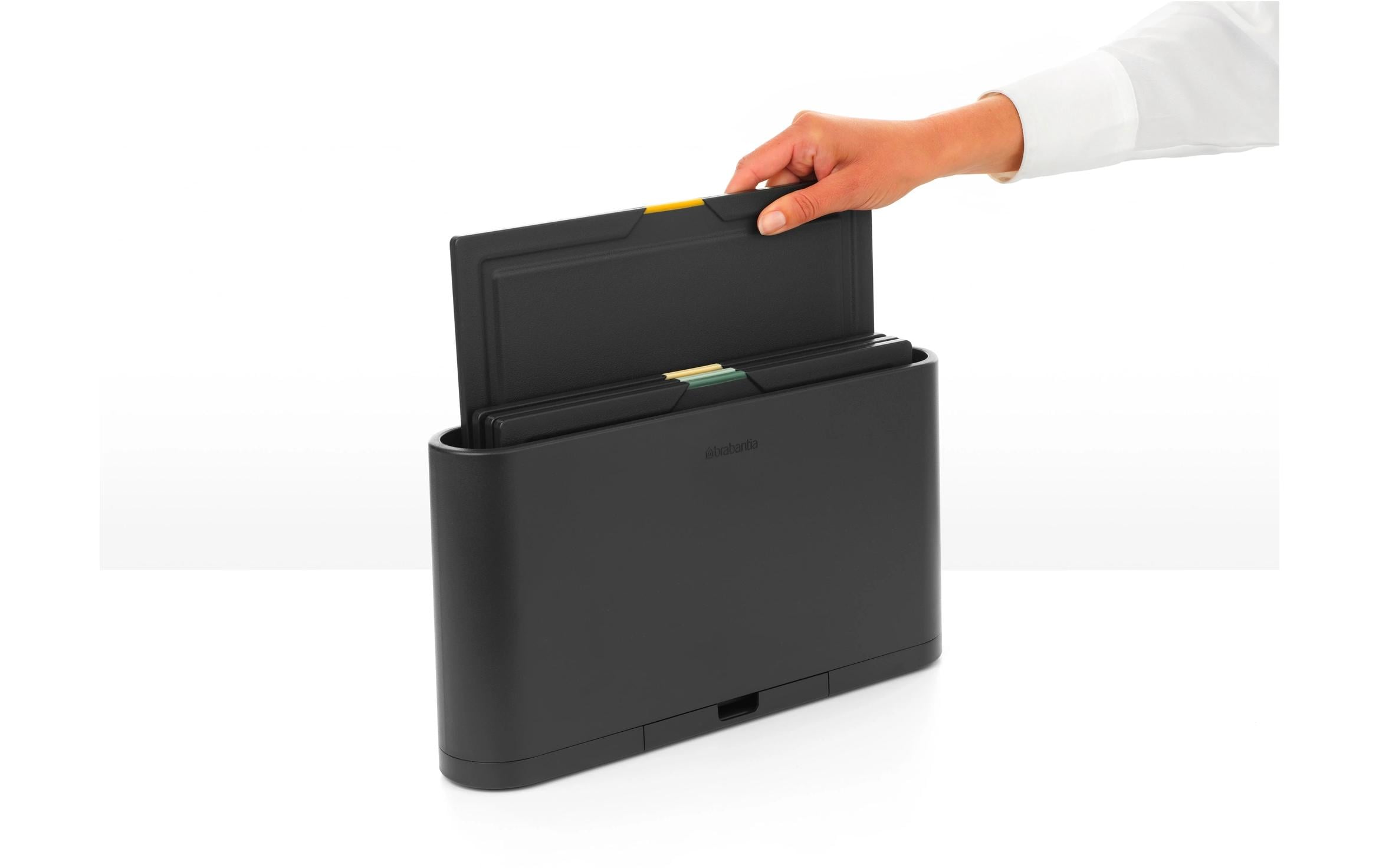 Brabantia Schneidebrett Tasty + 4 Stück, Grau, 21 cm x 30 cm