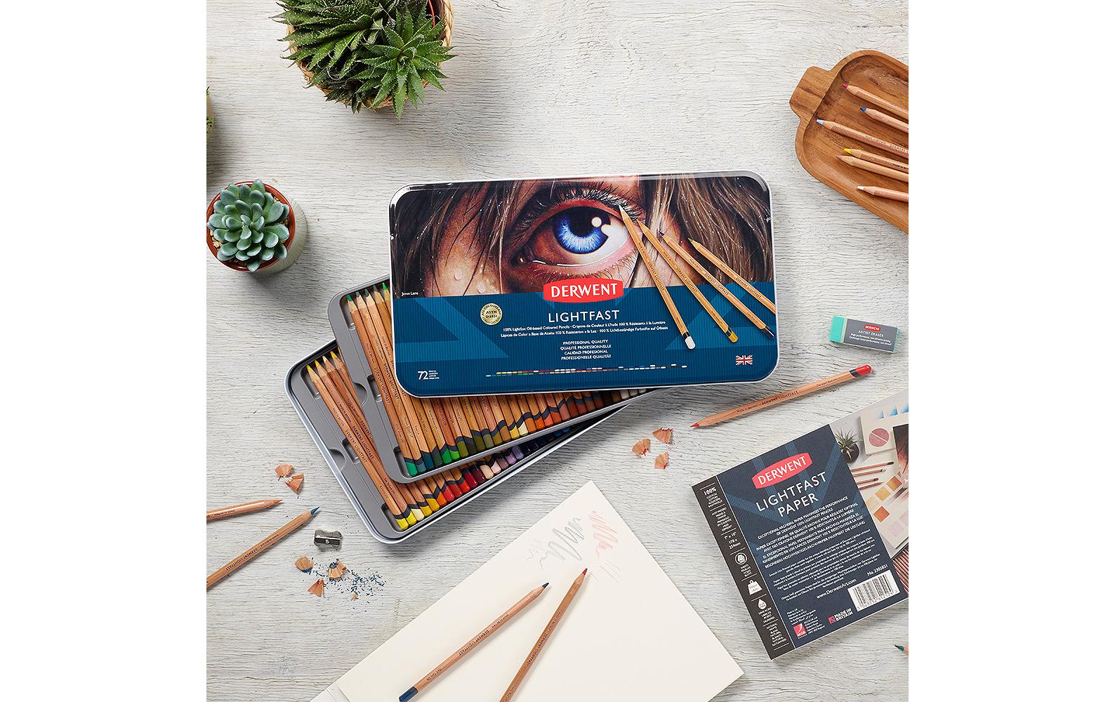 Derwent Farbstifte Lightfast Buntstifte, 4 mm, mehrfarbig, 72-teilig Derwent Farbstifte Lightfast Buntstifte, 4 mm, mehrfarbig, 72-teilig