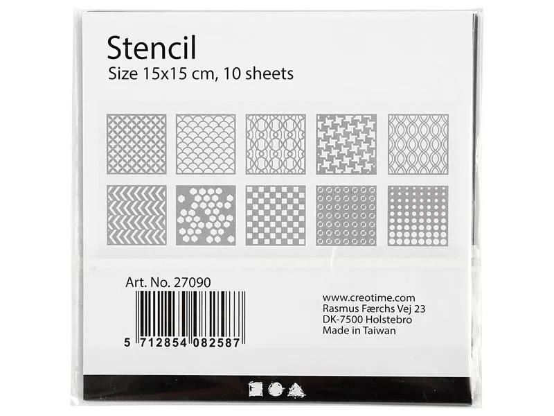 Creativ Company Schablone 10 Blatt Creativ Company Schablone 10 Blatt