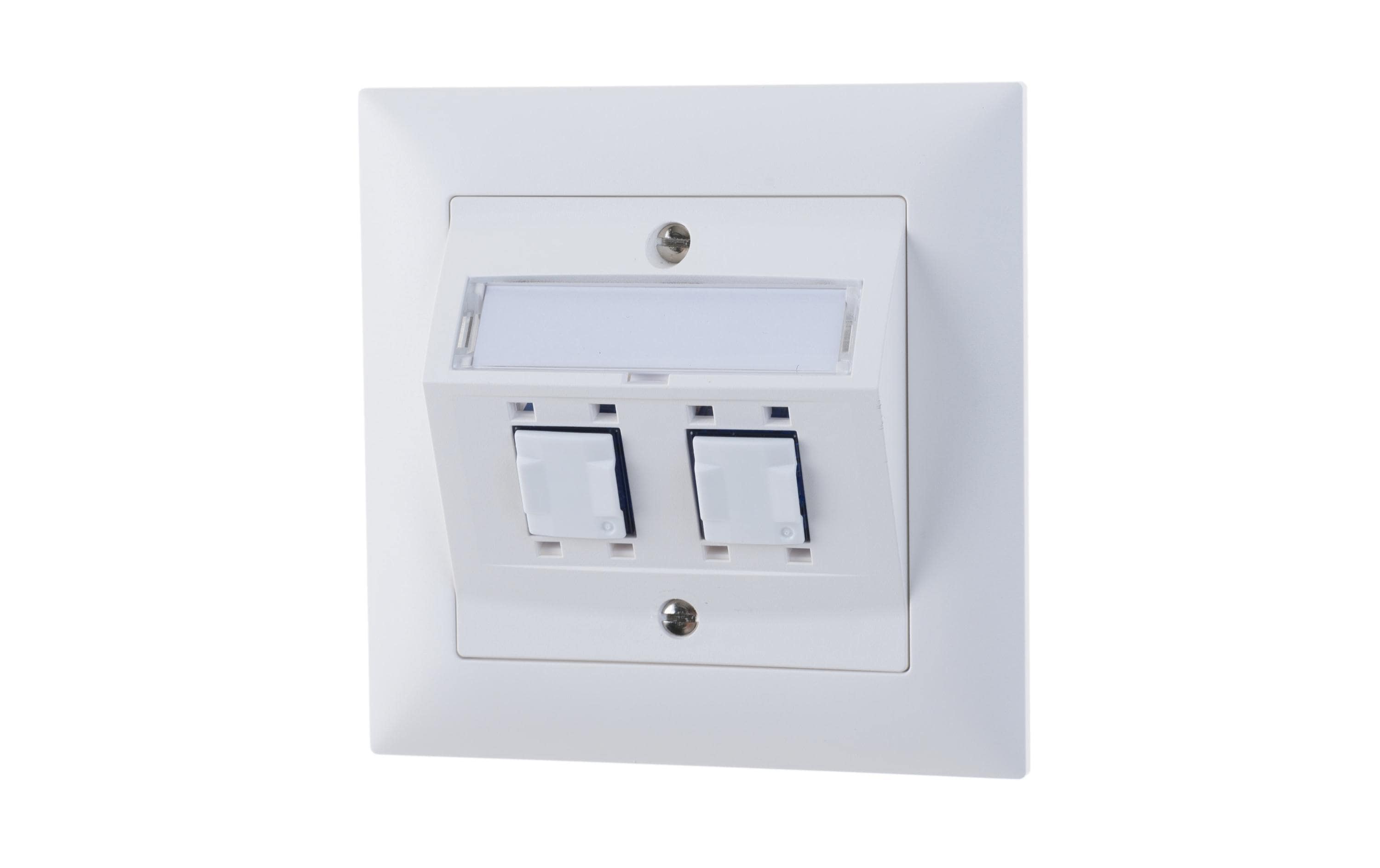 Feller EDIZIOdue Netzwerkdose UP 2x RJ45 Kat. 6 ungeschirmt Feller EDIZIOdue Netzwerkdose UP 2x RJ45 Kat. 6 ungeschirmt