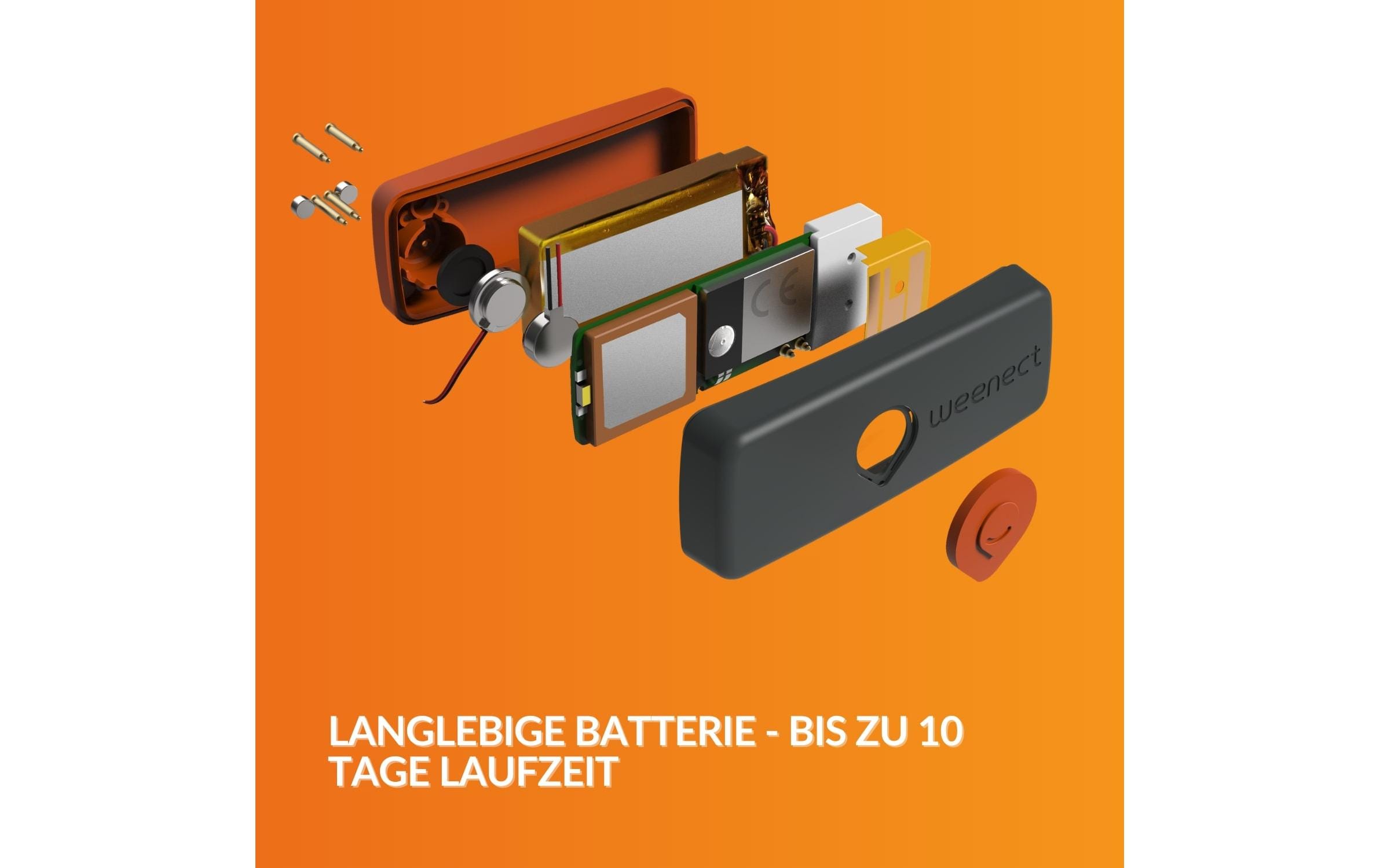 Weenect GPS-Tracker XS für Hunde, Schwarz