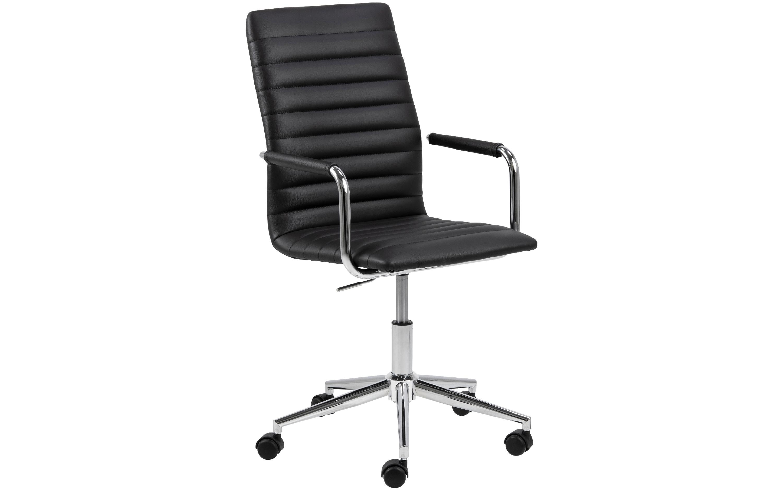 AC Design Bürostuhl Winslow, mit Polsterrücken und Armlehnen, Schwarz AC Design Bürostuhl Winslow, mit Polsterrücken und Armlehnen, Schwarz