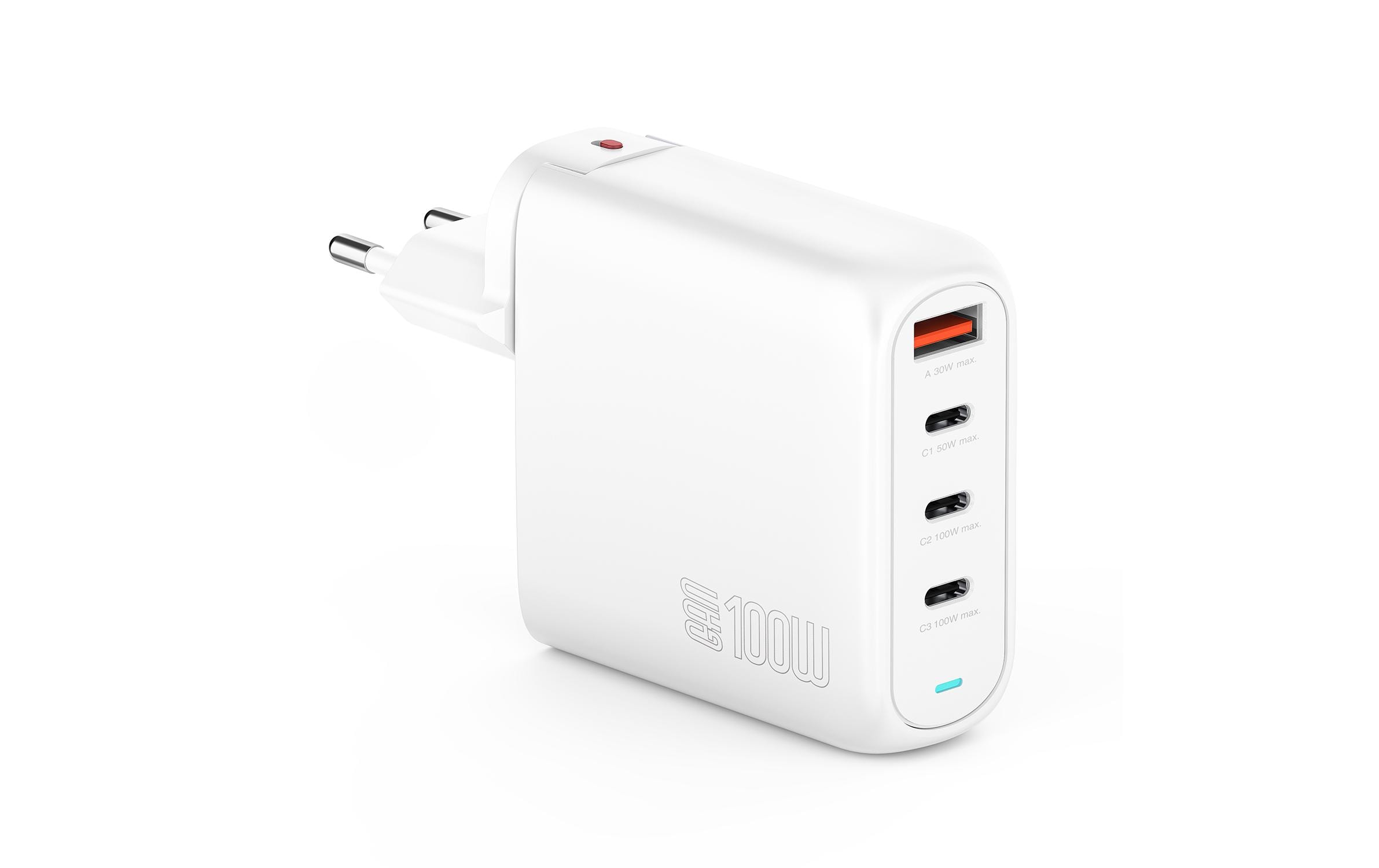 4smarts Ladegerät GaN Flex Pro 100W 3 USB-C+1 USB-A Travel Edition 4smarts Ladegerät GaN Flex Pro 100W 3 USB-C+1 USB-A Travel Edition